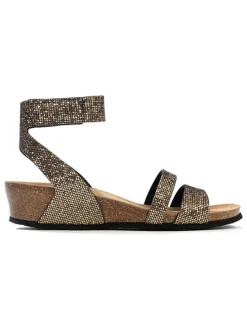Sleehaksandalen "Camiri" goudkleurig