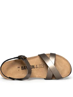 Sleehaksandalen "Canberra" zilverkleurig