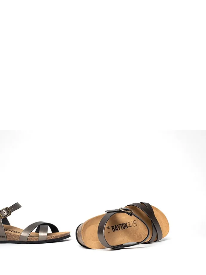 Sleehaksandalen "Canberra" zilverkleurig