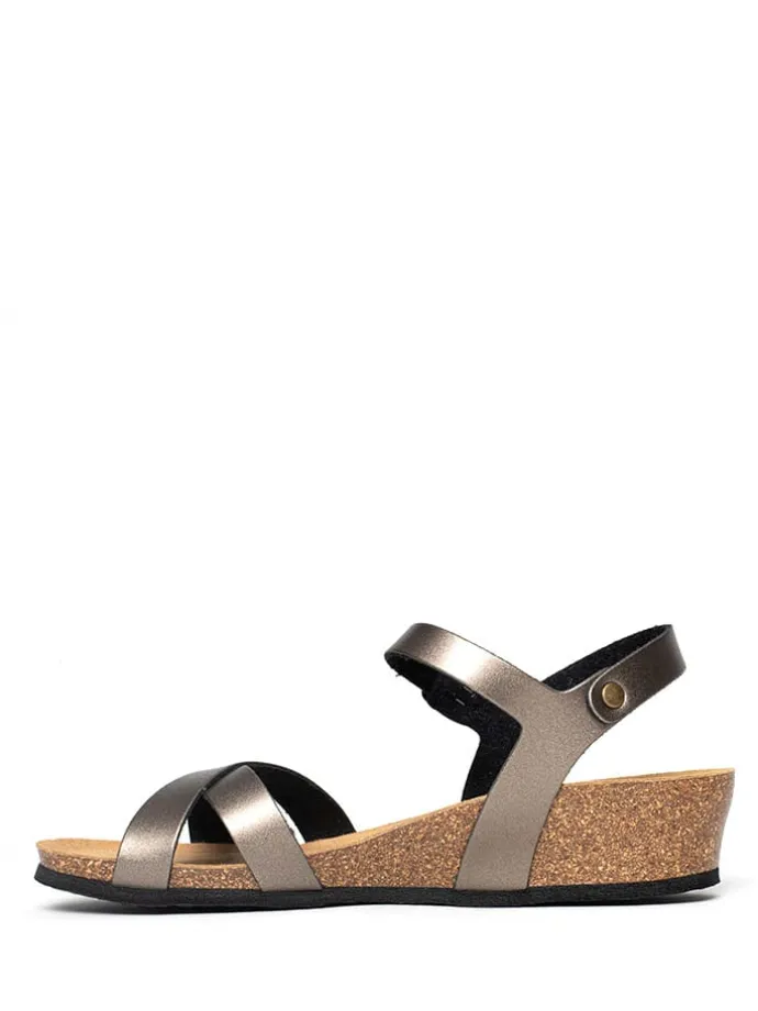 Sleehaksandalen "Canberra" zilverkleurig
