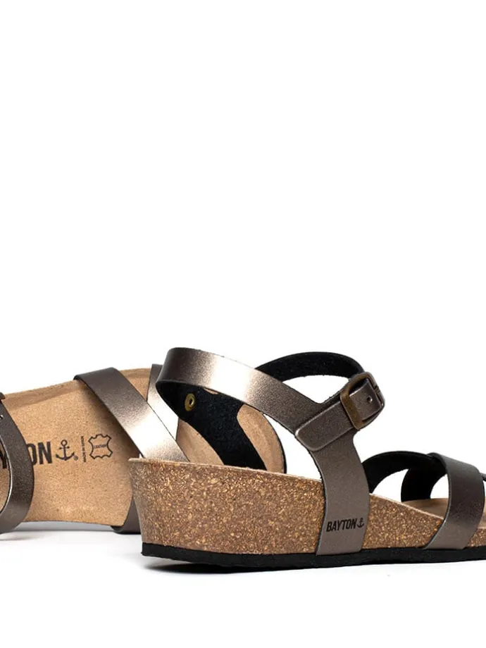 Sleehaksandalen "Canberra" zilverkleurig