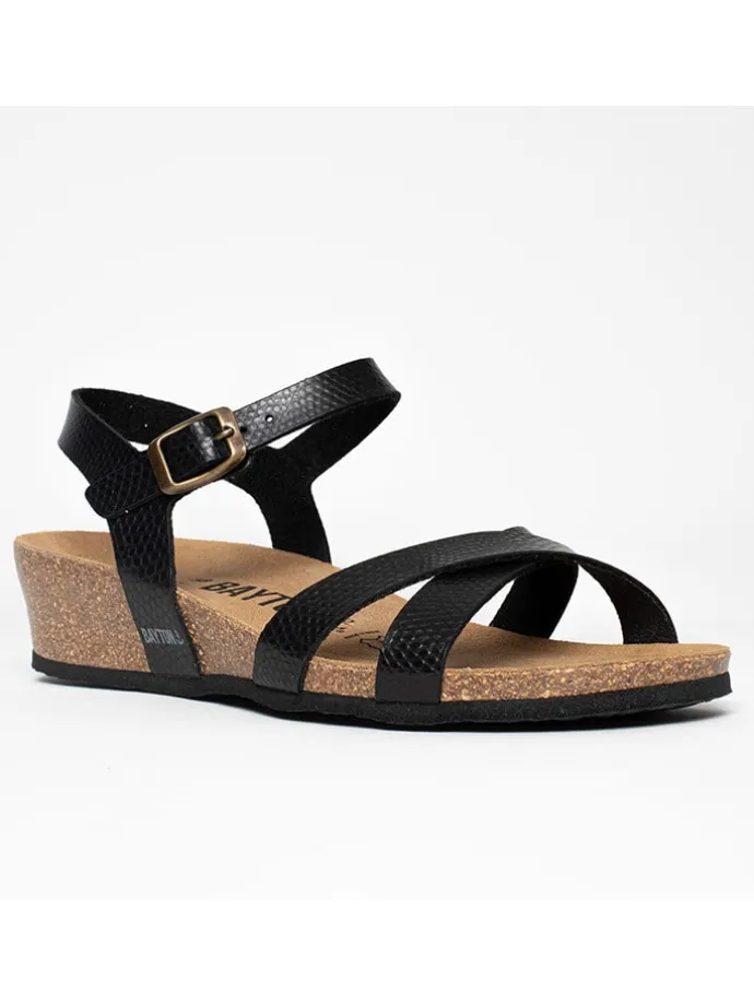 Sleehaksandalen "Canberra" zwart