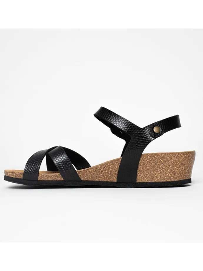 Sleehaksandalen "Canberra" zwart