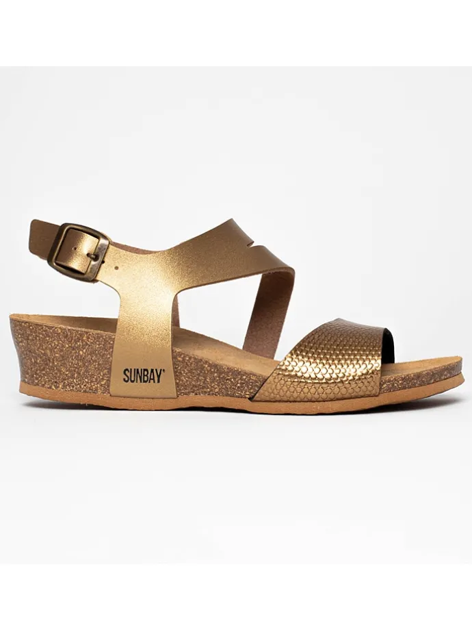 Sleehaksandalen "Cresta" goudkleurig