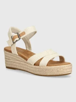 Sleehaksandalen crème