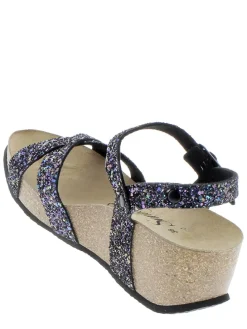 Sleehaksandalen donkerblauw