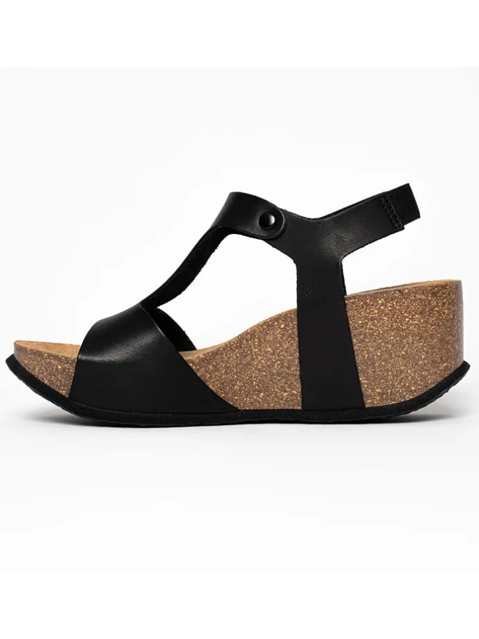 Sleehaksandalen "Fiore" zwart