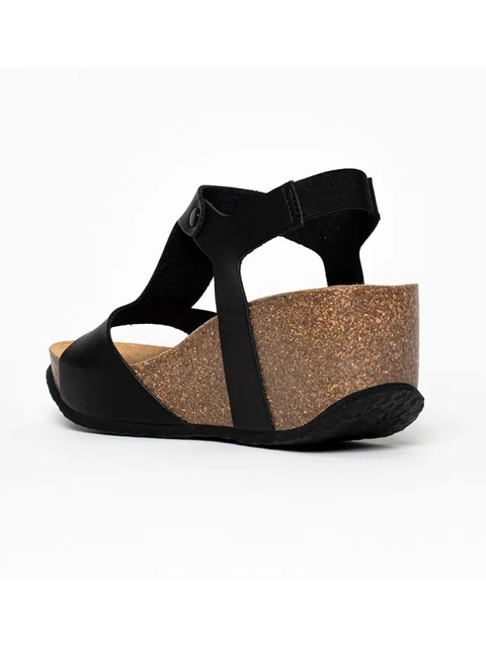 Sleehaksandalen "Fiore" zwart