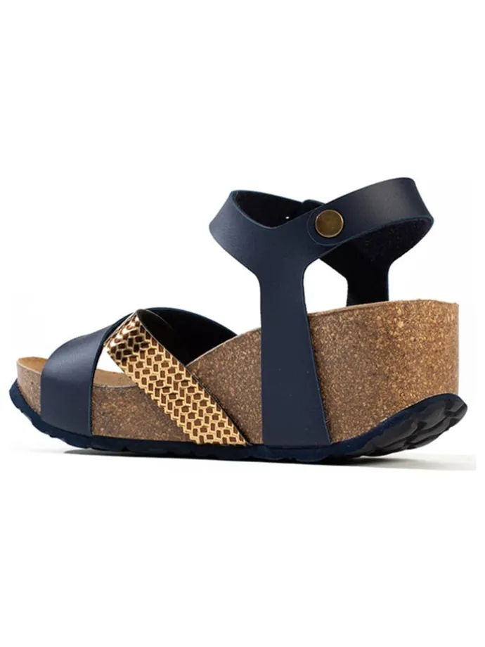 Sleehaksandalen "Genes" donkerblauw