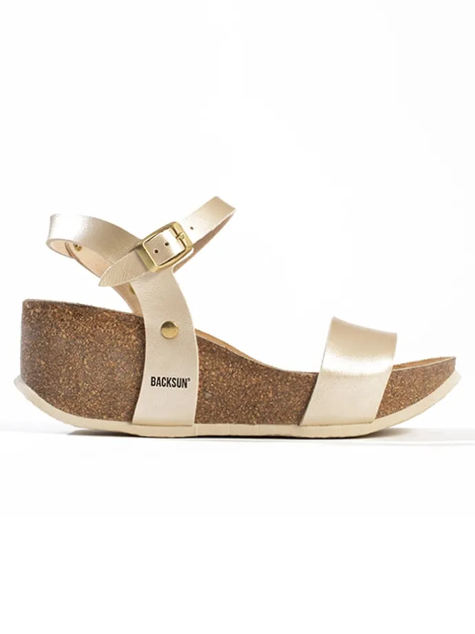 Sleehaksandalen "Hongkong" goudkleurig