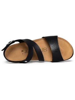 Sleehaksandalen "Lamezia" zwart