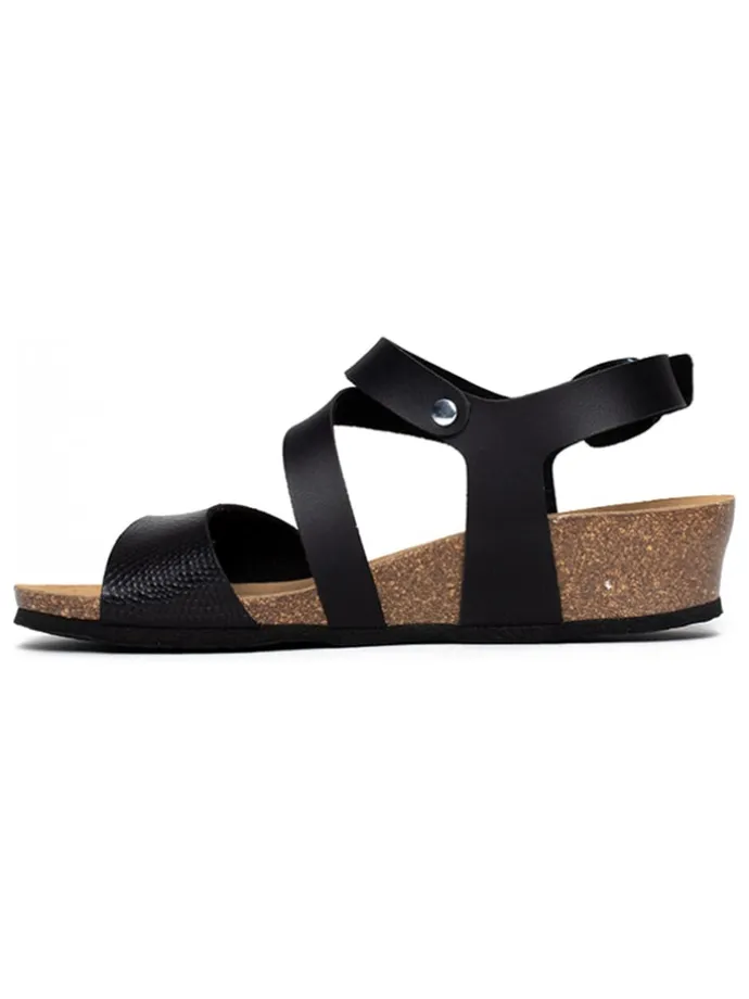 Sleehaksandalen "Lamezia" zwart