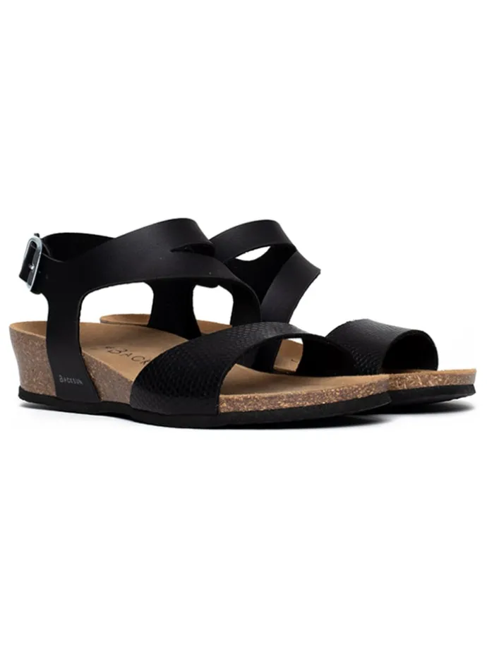 Sleehaksandalen "Lamezia" zwart