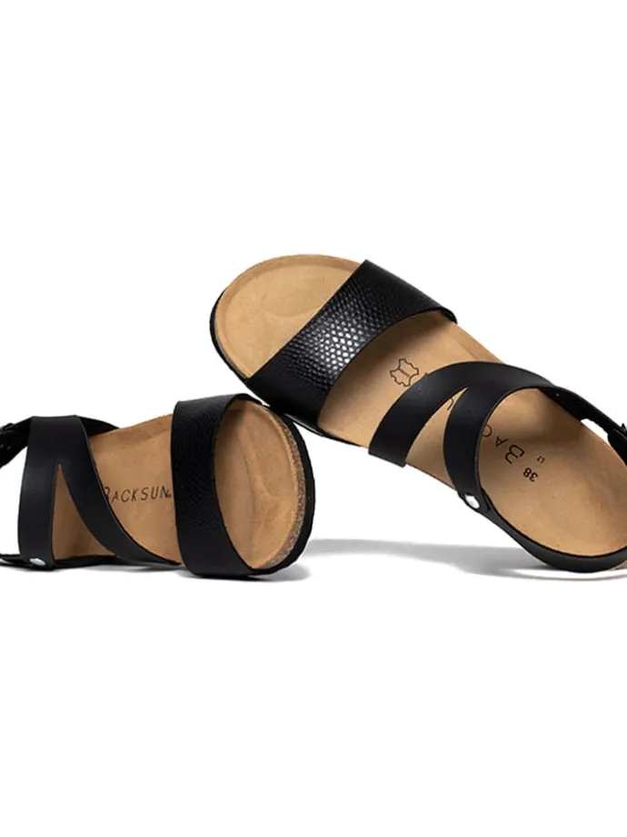 Sleehaksandalen "Lamezia" zwart