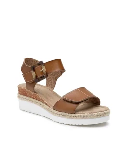 Sleehaksandalen lichtbruin