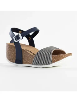 Sleehaksandalen "Maya" donkerblauw