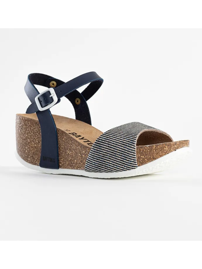 Sleehaksandalen "Maya" donkerblauw