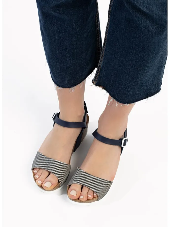 Sleehaksandalen "Maya" donkerblauw
