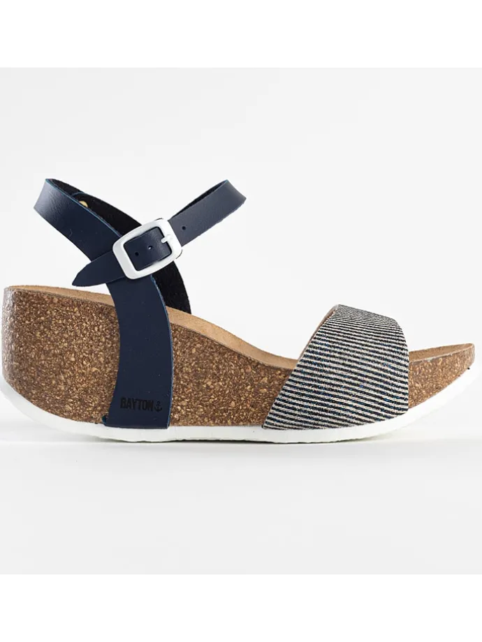 Sleehaksandalen "Maya" donkerblauw