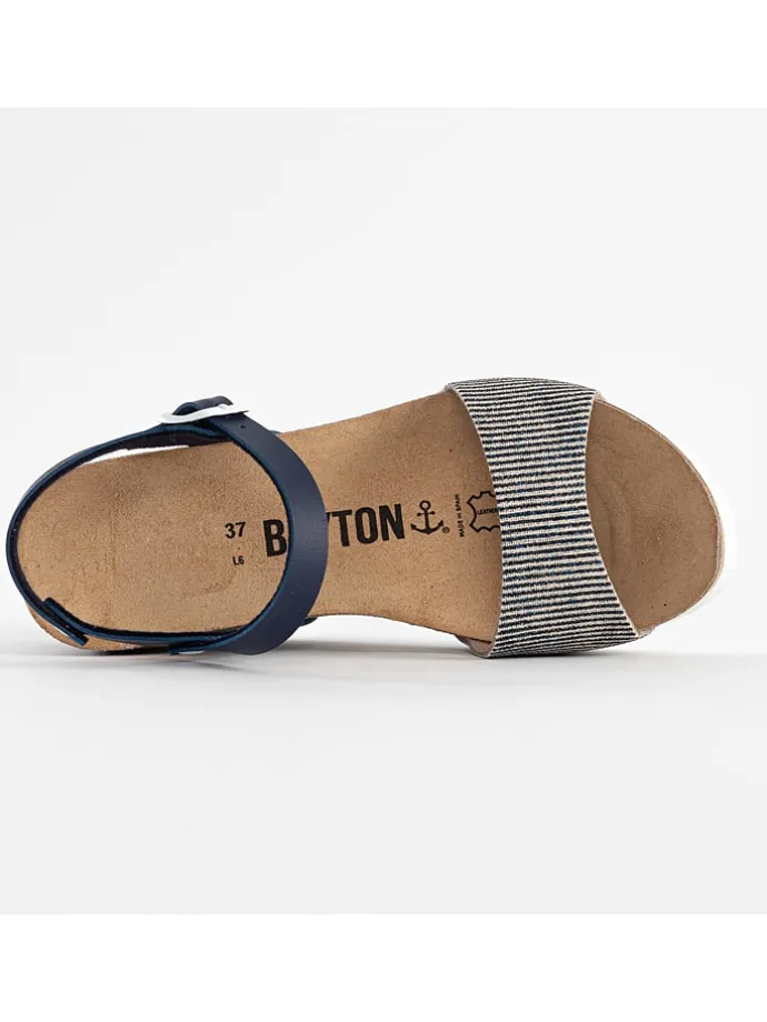 Sleehaksandalen "Maya" donkerblauw