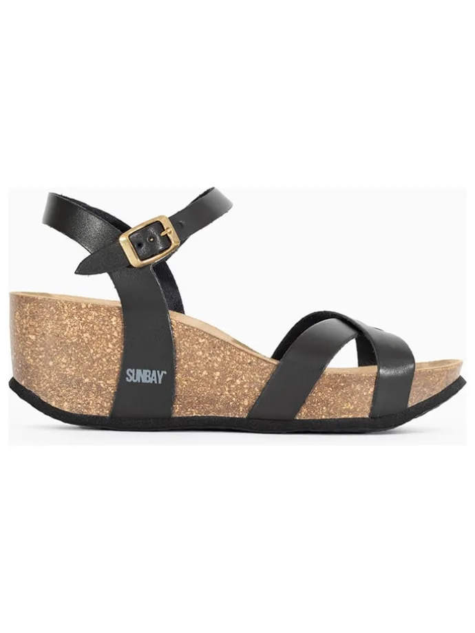 Sleehaksandalen "Pivoine" zwart