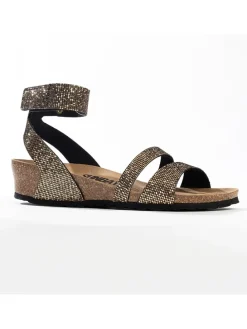 Sleehaksandalen "Rama" goudkleurig