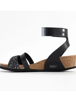 Sleehaksandalen "Rama" zwart