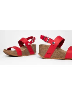 Sleehaksandalen rood