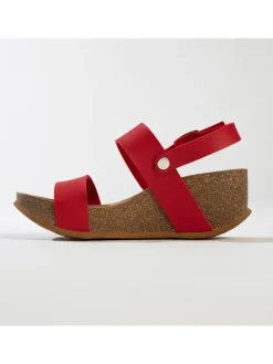 Sleehaksandalen rood