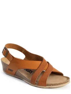 Sleehaksandalen "Samba" lichtbruin