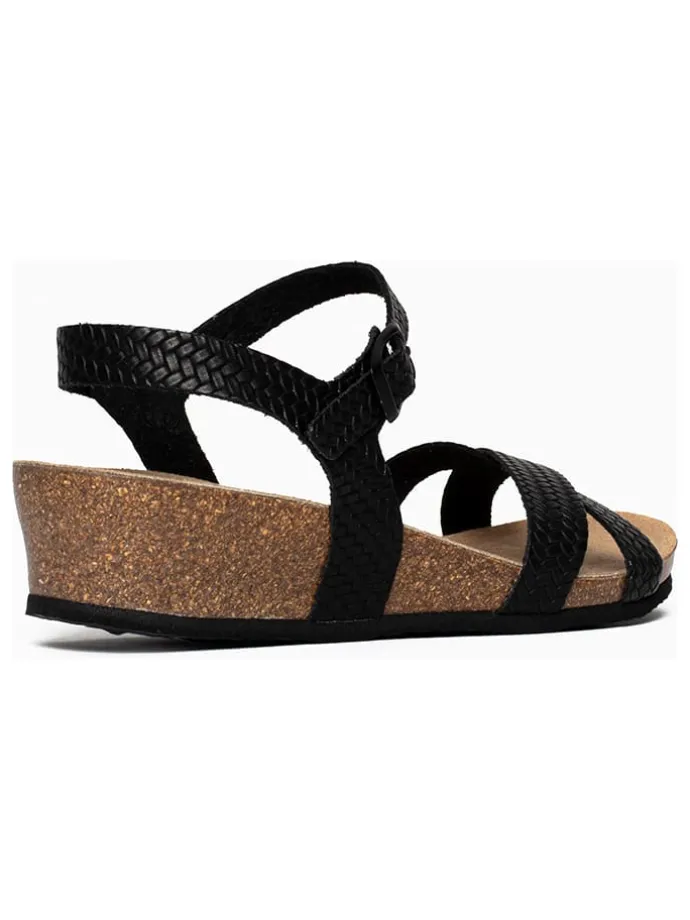 Sleehaksandalen "Semi-Compensees" zwart