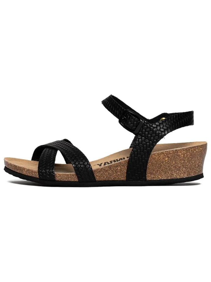 Sleehaksandalen "Semi-Compensees" zwart
