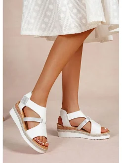 Sleehaksandalen wit