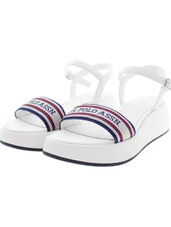 Sleehaksandalen wit