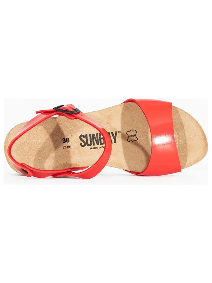 Sleehaksandalen "Yucca" rood
