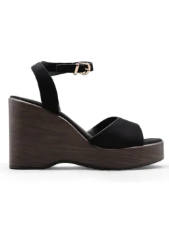 Sleehaksandalen zwart