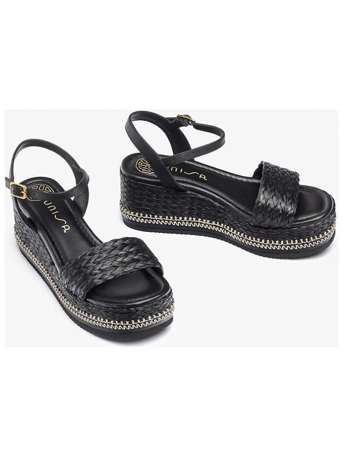 Sleehaksandalen zwart