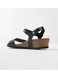 Sleehaksandalen zwart