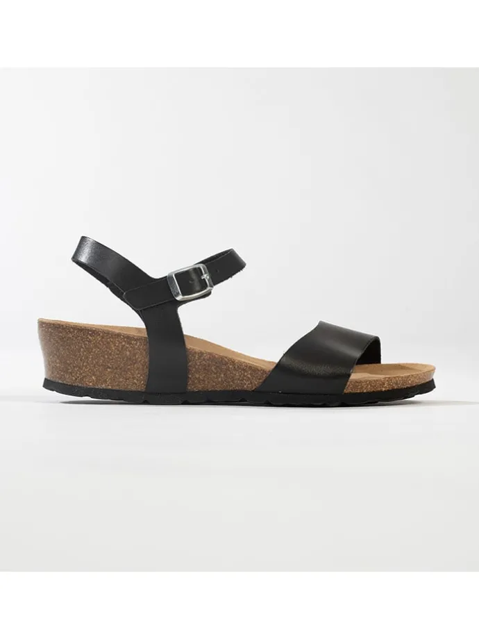 Sleehaksandalen zwart