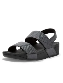 Sleehaksandalen zwart