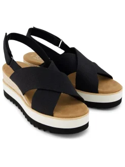 Sleehaksandalen zwart