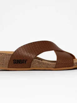 Sleehakslippers "Brisbane" bruin