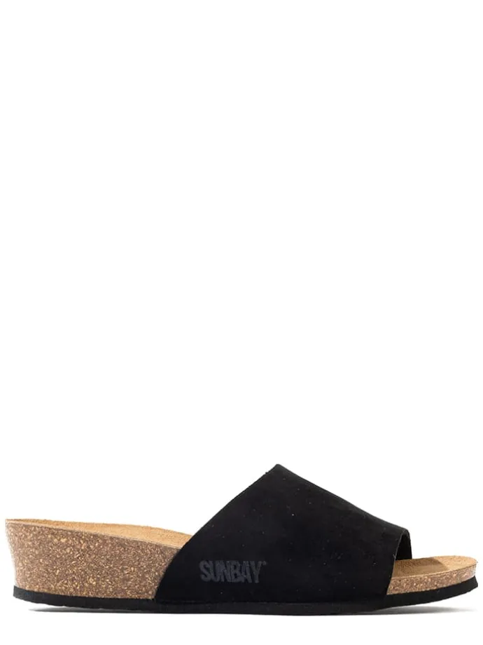 Sleehakslippers "Juarez" zwart