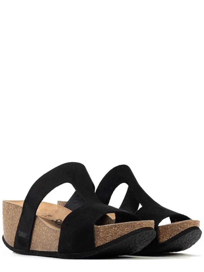 Sleehakslippers "Marigold" zwart
