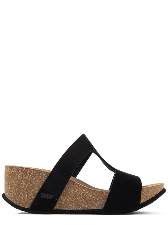 Sleehakslippers "Marigold" zwart