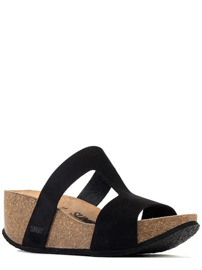Sleehakslippers "Marigold" zwart