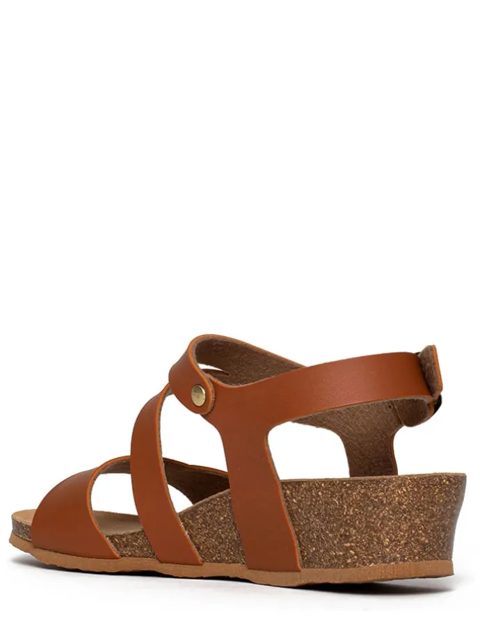 Sleehakslippers "Reus" lichtbruin