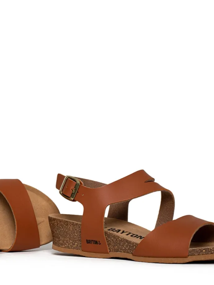 Sleehakslippers "Reus" lichtbruin