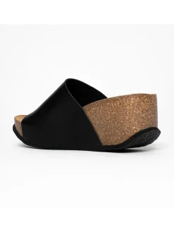 Sleehakslippers "Toluca" zwart