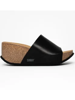 Sleehakslippers "Toluca" zwart